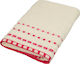 Le Blanc Hand Towel Jacquard Polka Dot 30x50cm Krem-Korali Weight 450gr/m²