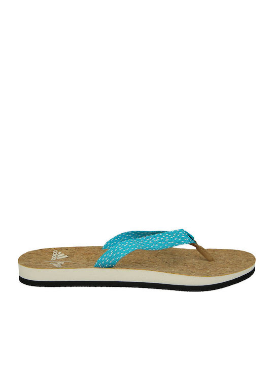 Eezay Parley Frauen Flip Flops in Türkis Farbe