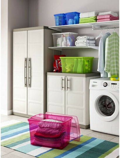 Double-Leaf Excellence XL Utility Cabinet Made of Polypropylene with Divider & 4 Shelves 89x54x182 cm
