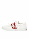 Bermuda Elastic Kids Sneakers Slip-on White