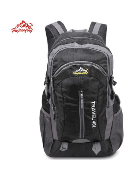 Huwaijianfeng Outdoor Waterresistant Backpack 40L Black/Grey Skroutz.gr