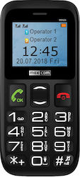 MaxCom Comfort MM426 Dual SIM Handy mit Großen Tasten (Griechisches Menü) Schwarz