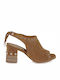 Suede Sandalen Tabac Braun