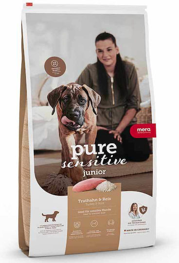 Meradog Pure Sensitive Junior 12.5kg Ξηρά Τροφή χωρίς Γλουτένη για Κουτάβια με Γαλοπούλα και Ρύζι