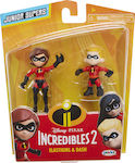 Jakks Pacific Миниатюрна Играчка Incredibles 2 Elastigirl & Das за 3+ Години 7см. JPA76716