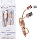 Volte-Tel Geflochten USB 2.0 auf Micro-USB-Kabel Gold 1m (8228339) 1Stück