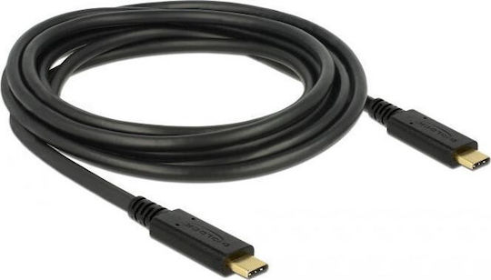 DeLock USB 2.0 Kabel USB-C männlich - USB-C Schwarz 3m (83325)