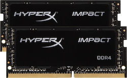 Kingston Impact 16GB DDR4 RAM με 2 Modules (2x8GB) και Ταχύτητα 2933 για Laptop