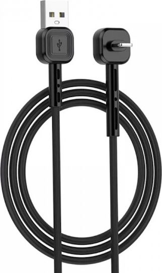 Awei CL-65 Angle (90°) USB-A to Lightning Cable Black 1m