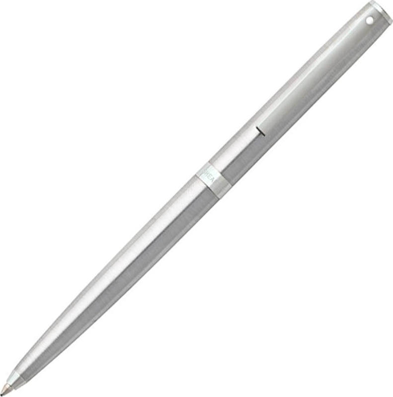 Sheaffer 9472-1 Füllhalter Sagaris - Gebürstetes Chrom Mit Chrom-Details, Inkl. Kugelschreibermine & Geschenkbox