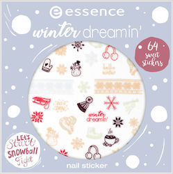 Essence winter dreamin' nail sticker 01 sprinkle me snowflakes Αξεσουάρ Διακόσμησης Νυχιών 64τμχ