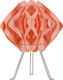 Starlight FP-12-S-1Τ-25CM Plastic Table Lamp for Socket E14 with Pink Shade and Base