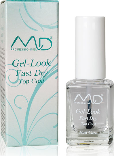 MD Professionnel Gel Look Deckschicht für normale Nagellacke Schnelltrocknend 12ml