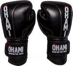 Okami Fightgear Competitor Gloves Боксови ръкавици Кожени за състезание Черни