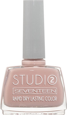 Seventeen Studio Rapid Dry Lasting Color Gloss Βερνίκι Νυχιών Quick Dry Μπεζ 100 12ml