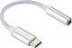 Konverter USB-C männlich zu 3.5mm weiblich Silber 1Stück 101802