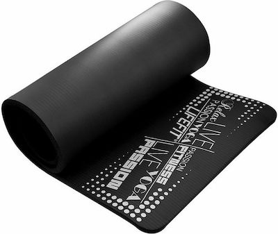 Lifefit Exclusive Yoga/Pilates Mat Black (180x58x1.5cm)