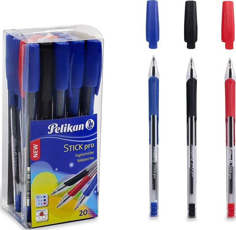schuif doos Voortdurende Pelikan Stick Pro K91 Box Ballpoint Πολύχρωμο 20τμχ | Skroutz.gr