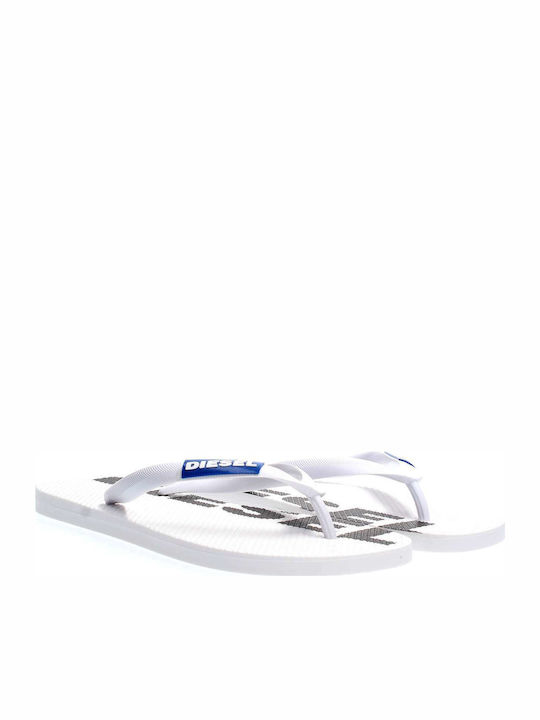 Diesel Sa-Briian Men's Flip Flops White