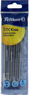 Pelikan Stick K86 Pen Ballpoint with Blue Ink