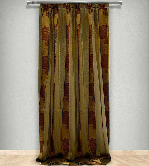 La Maison Blanche Curtain with Pencil Pleat 70233605 Brown 145x300cm