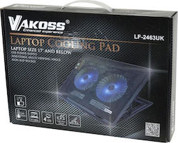 Vakoss Cooling Pad with 2 Fans and Lighting (LF-2463UK)