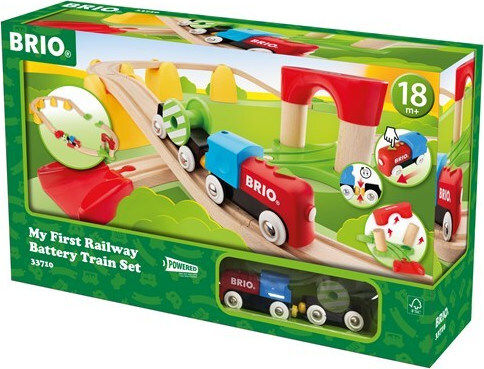 Brio Toys My First Railway Battery Operated Train Set Πίστα για 1.5+ Ετών