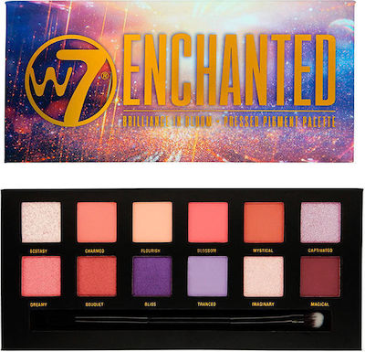 W7 Cosmetics Enchanted Παλέτα με Σκιές Ματιών σε Στερεή Μορφή Πολύχρωμη 9.6gr