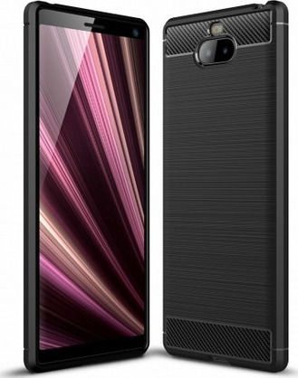 Hurtel Back Cover Σιλικόνης Μαύρο (Xperia 10 Plus)