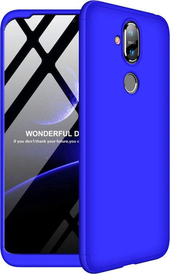 С пълно покритие (360°) Пластмаса 0.3мм Син (Honor X7)