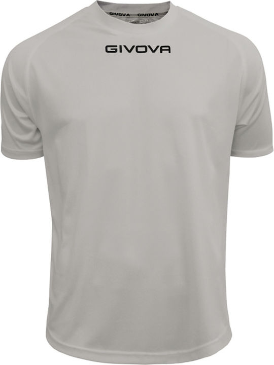 Givova One Men's Sports T-Shirt with Logo Gray