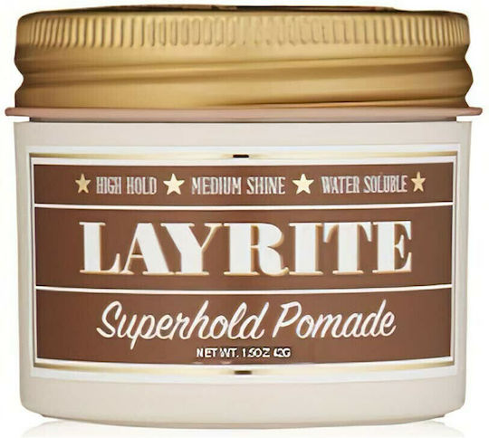Layrite Superhold Pomade για Πολύ Δυνατό Κράτημα & Λάμψη 42gr