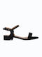 Envie Shoes Sandale dama cu Gros Toc Mic in Culorea Negru