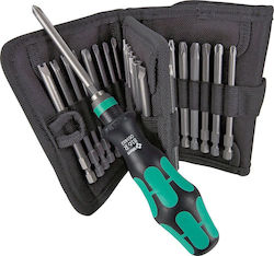 Wera W059297 Screwdriver with 33 Interchangeable Tips