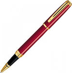 Waterman Exception Pen Rollerball with Blue Ink s0767910 Slim Red GT