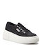 Superga 2287 Cotu Damen Sneakers Schwarz