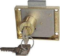 Cas Furniture Lock Golden Furniture Lock with Cylinder Diameter 20mm and Cylinder Length 20mm (20x20)