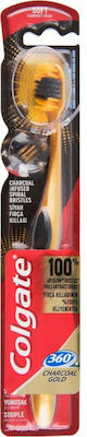 Colgate 360 Charcoal Gold Manual Toothbrush Soft 1pcs