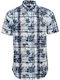 Gant Men's Shirt Short Sleeve Cotton Floral Blue