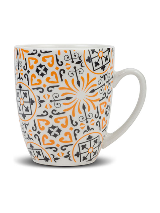 Nava Maiolica Κούπα από Πορσελάνη Orange 355ml