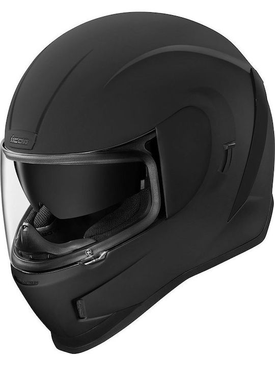 Icon Airform Gloss Rubatone Matt Black Κράνος Μηχανής Full Face ECE 22.05