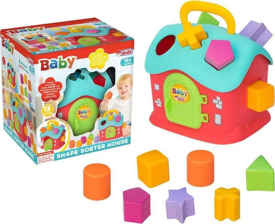 Dede Παιχνίδι Ταξινόμησης Σχημάτων Shape Sorter House για 12+ Μηνών