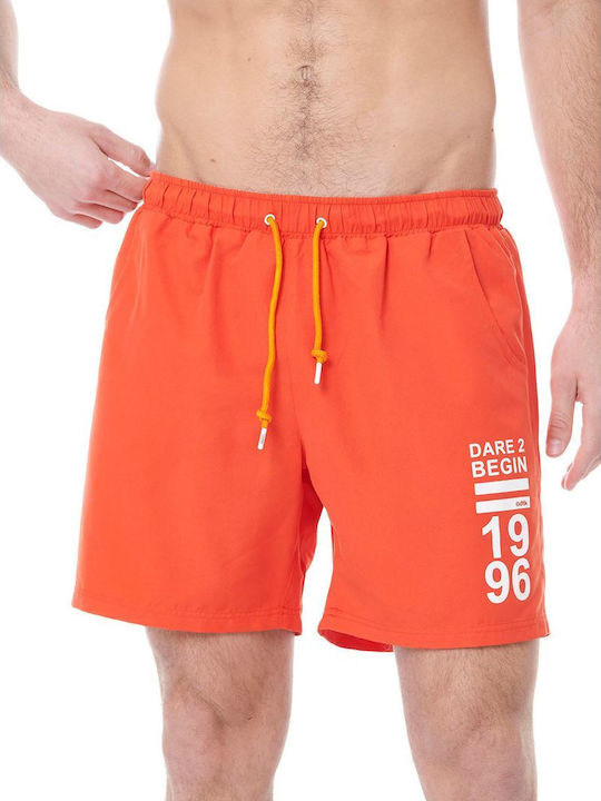 Men's Swimwear Bermuda Orange with Patterns