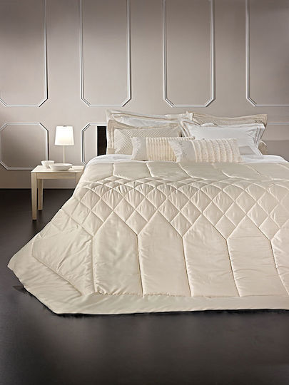 Guy Laroche Bianca Super Double Quilt 230x240cm Sand