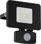 Eglo Faedo Waterproof LED Floodlight 10W Natural White with Motion Sensor and Photocell IP44