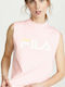 Fila Helena Summer Women's Cotton Blouse Sleeveless Pink