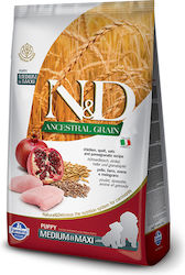 Farmina Ancestral Grain Chicken & Pomegranate Puppy 12kg Dry Food with Few Grains for Medium & Large Breed Puppies with Chicken and Pomegranate Farmina Ancestral Grain Chicken & Pomegranate Puppy 12kg Dry Food with Few Grains for Medium & Large Breed Puppies with Chicken and Pomegranate