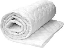 Orion Strom Semi-Double Quilted Mattress Cover with Elastic Straps 191 White 110x200cm