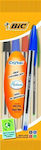 Bic Cristal Химикалка Химикалка nullмм с Многоцветен Мастило 4бр Оригинал