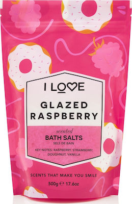 I Love Cosmetics Bath Salt Glazed Raspberry Bath Salts Glazed Raspberry with Cystals with Fragrance Berries 500gr